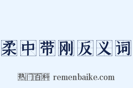 柔中带刚反义词是什么意思的图片